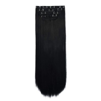 China Wholesale Thick Hair Extensions Long Hair V-Tip Straight Hair Invisible Synthetic Wigs For Women Brown for sale