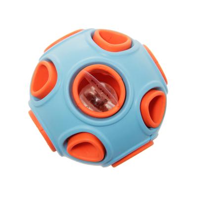 China Sustainable Eco-Friendly Flashing Rubber Ball Durable Chew Toy For Dogs for sale