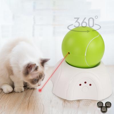 China Cat Electronic Laser Teasing Toy Viable Automatic Rotating 360 Degree Cat Training and Fun Cat Interactive Toy for sale