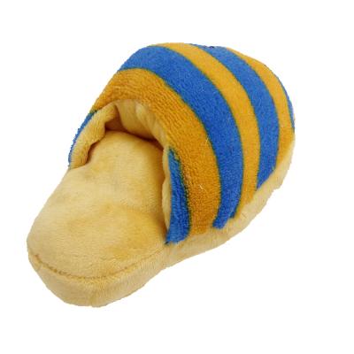 China Lifelike Realistic Funny Cute Slipper Milk Bottle Plush Squeaker Chewing Toy For Dogs for sale