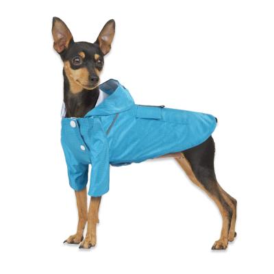 China Sustainable Double Layer Windproof Dog Raincoat Fashion Style Pet Clothing for sale