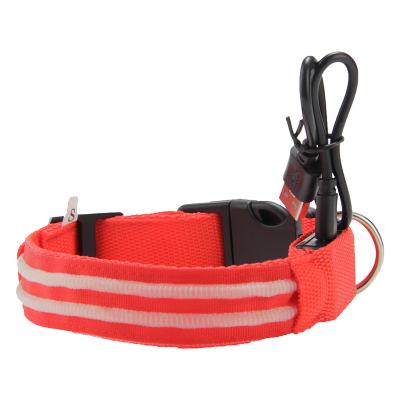 China Best Quality Viable Rechargeble Led Collar Light Night Safety Flashing Glow In Dark Dogs Collar for sale