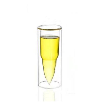 China American Style Bullet Shape Double Wall Glass For Bar Or Party for sale