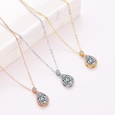 China Romantic Bridesmaid Proposal Gifts Teardrop Necklace Set 4/6 Zircon Bridesmaid Necklaces Bridal Wedding Dropshipping for sale