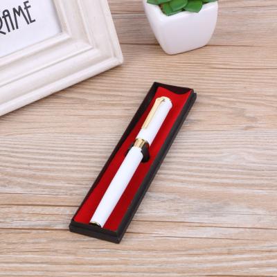 China 2022 Promotional Metal Body Twist Gel Ink Pen Customized Logo White Slim Normal Gift Gel Ink Pen Metallic Gel Pen for sale