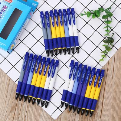 China Customized Normal Logo 24 Pcs In A Box Promotional Ball Pen Plastic Ballpoint Pen Office Gift Pen for sale