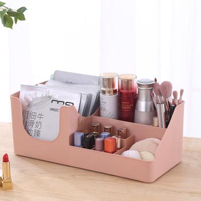 China Viable Drawer Type Finishing Cosmetics Desktop Multifunctional Storage Box Plastic Storage Box Lipstick Skin Care Drawer Storage for sale