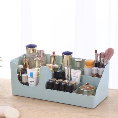 China Viable Pink Makeup Cosmetics Dispenser Lipstick Bottles Stationery Organizer Holder Storage Stand Desktop Bottle Storage Box with Drawer for sale