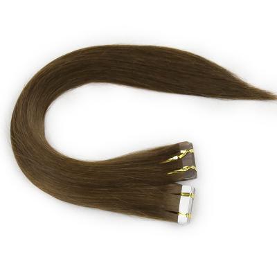 China Natural Wave tape in hair extensions with italian glue 100% human hair south Indian temple's raw hair from young donors Ash Blonde Balayage for sale