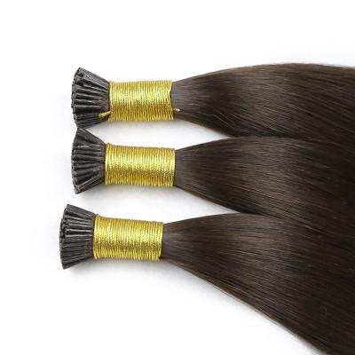 China Silky Straight Wave Wholesale Cuticle Aligned Virgin  Russian hair  natural straight  i tip Hair Extension human hair double drawn for sale