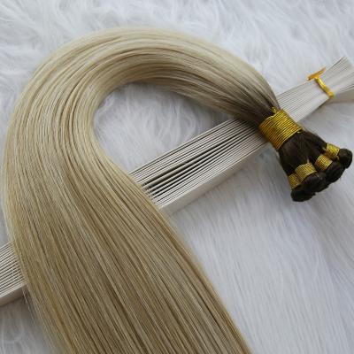 China Silky Straight Wave Wholesale  Hand Sewn Weft Hair European top quality  Cuticle Aligned Hand Tied Weft Hair Extension for sale