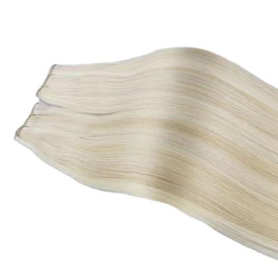 China Straight New Design No Return Genius Hair Weft Russian Raw Double Drawn Seamless Genius Weft for sale