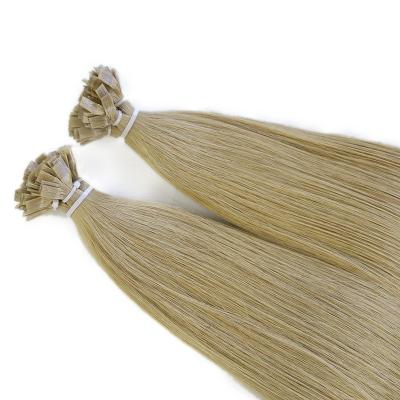 China Silky Straight Wave Wholesale Double Drawn Italian Prebonded flat Tip Hair Extensions Virgin Keratin Human Hair Extension for sale