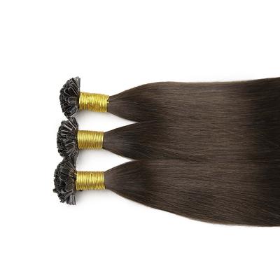 China Silky Straight Wave Wholesale Double Drawn Russian Keratin u Tip Human Russian Hair  Raw  Full Cuticle top quality for sale