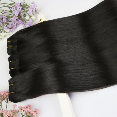 China Silky Straight Wave Wholesale Virgin  Russian human  hair  natural straight style human hair bundles double drawn one donor for sale