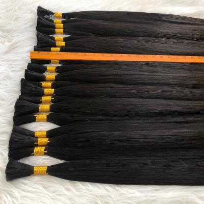 China Natural Wave Wholesale Hair Vendors virgin hair Raw Unprocessed Russian Black Double Drawn Remy Human European Hair Bulk for sale