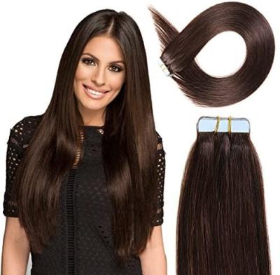 China Silky Straight Wave Wholesale 100% Natural Raw Indian Straight Human Hair Extensions Virgin Kinky Tape in Hair Extension for sale