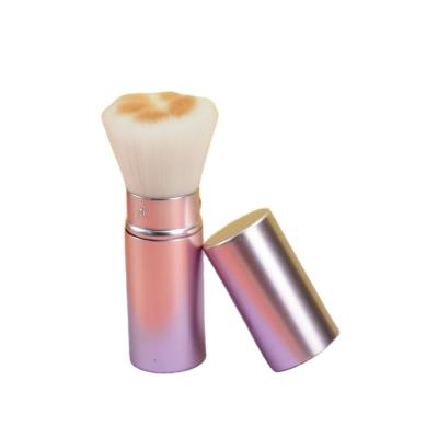 China New wholesale hot sale high quality professional cosmetic vegan smudge brush POTIYA synthetic hair powder blush kabuki portable make up brush for sale