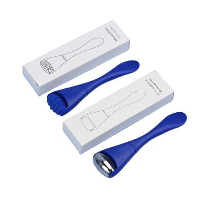 China Wholesale Face Lift Roller Set Blue Make Up Skin Care Roller Set Massager Silicone Tool Facial Roller Set Makeup Brush for sale