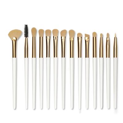 China Angular Blush Soft 14Pcs Professional Synthetic Straighten Smudge White Highlight Concealer Eyebrow Foundation Cosmetic Brush for sale