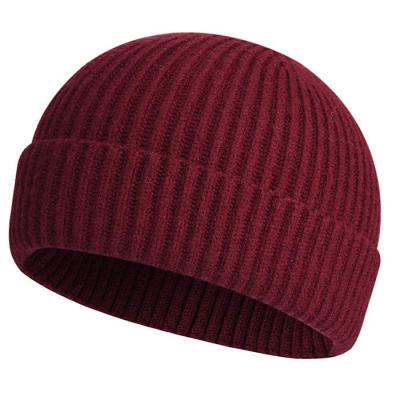 China breathable & Waterproof Fisherman Beanie Hat Knit Cuff Wool Booty Shorts For Winter Beanie Warm Hats Women Mens for sale