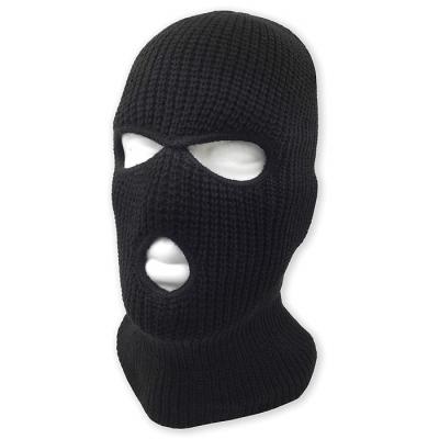 China breathable & Custom Logo 3 Hole Waterproof Balaclava Knitted Balaclava Skullcap Windproof Knit Ski Goggle Full Face Cover for sale