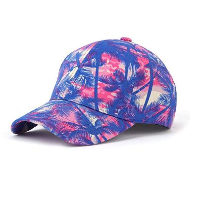 China Floral Printing JOINT Unisex Baseball Cap Adjustable 100% Cotton Canvas Dad Hats Women Men Baseball Cap Adjustable Dad Hats for sale