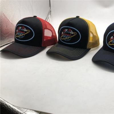 China Custom Hat Logo Mesh Baseball Caps COMMON Trucker Hats Low Profile Mesh 5 Panel Custom Snapback for sale