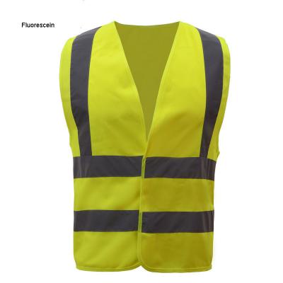 China Water Proof 100% Polyester Custom Design Logo Cheap Orange High Visibility Printed Reflective Yellow Vest for sale