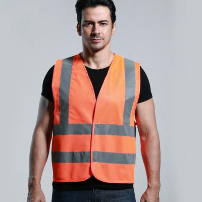 China Water Proof 100% Polyester Custom Design Printed Logo Cheap High Visibility Yellow Reflective Vest for sale