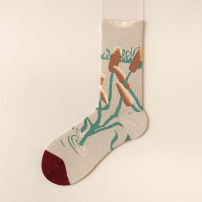 China The colorful QUICK DRY socks of retro and abstract women for sale