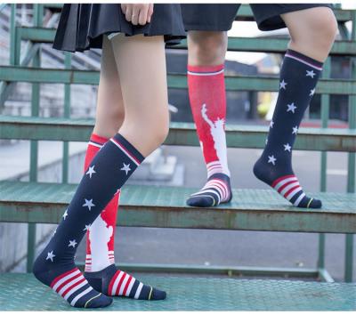 China High Quality QUICK DRY Custom Made Knee High 20-30mmhg Women Men Cycling Sports Compression Socks Wholesale for sale