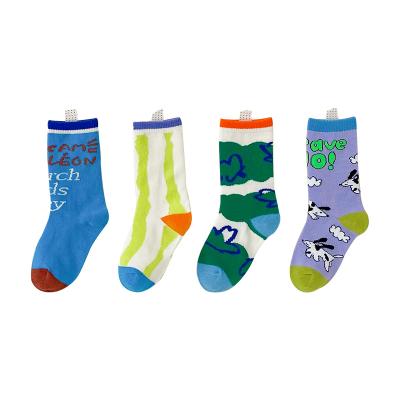 China QUICK DRY Custom Kids Designer Kids Socks Boys Custom Logo Tube Socks For Kids Children for sale