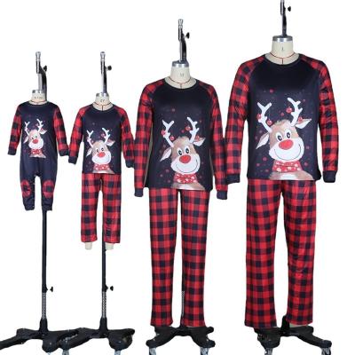 China Wholesale QUICK DRY Christmas Family Pajamas Matching Sets Christmas Pajamas Plaid Shirts Pants for sale