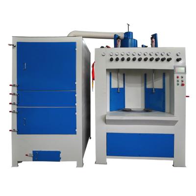 China Automatic Building Material Stores Turntable Sandblasting Batch Blast Machine for sale