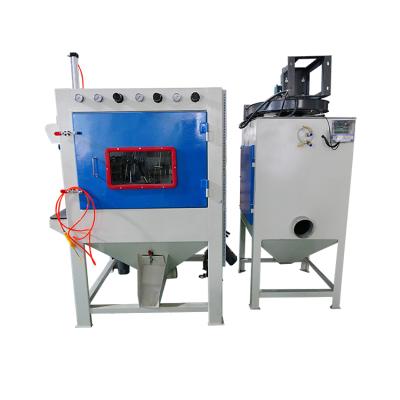 China Automatic building material stores cabina De aluminum oxide sandblasting machine for blasting large and small part for sale