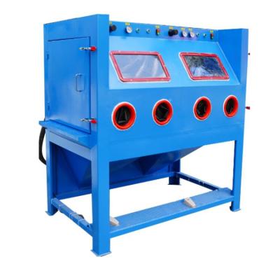 China Metal surface cleaning large sandblaster/cabinet sandblaster for sale