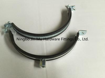 China M6 X 20 Locking Screw Pipe Repair Clamp , Electro Galvanized Stainless Pipe Clamps for sale