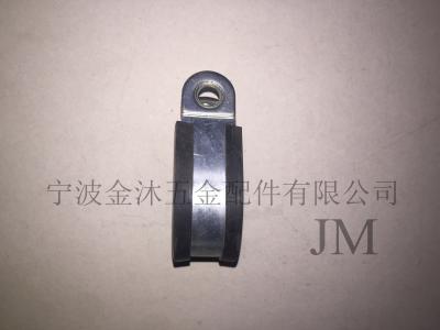 China EPDM Rubber Lined P Type locking Gas Hose Clamps with 9 mm Bandwidth for sale