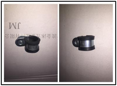 China Standard Carbon Steel Pipe Fixing Cable Hose Clamp With Rubber Coated CE / ROHS for sale