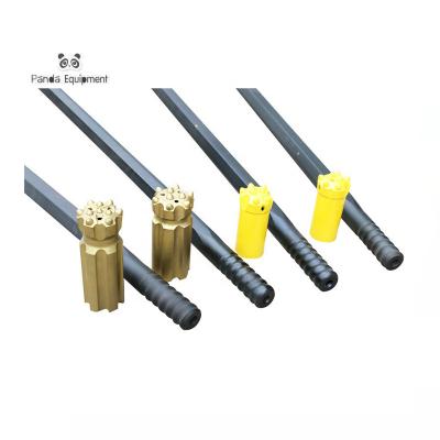 China Coal Mining Shank Hex 22*108mm R22 R25 Thread Drill End Rod For Quarrying for sale