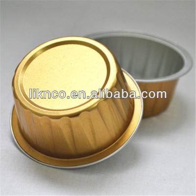 China Food Food Alu Foil Contain High Quality Sealed Disposable Bowl Alu Foil Dish 6.3*4.5*2.8cm for sale