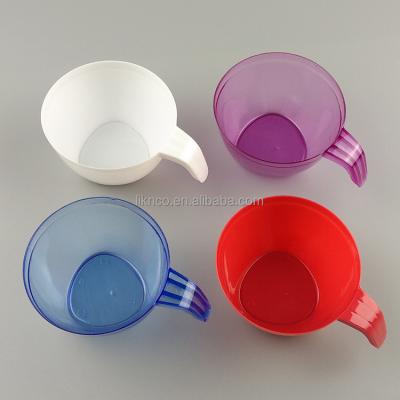 China Disposable Food Grade And Non-Toxic Eu Standard Disposable Plastic Coffee Cup With Handle for sale