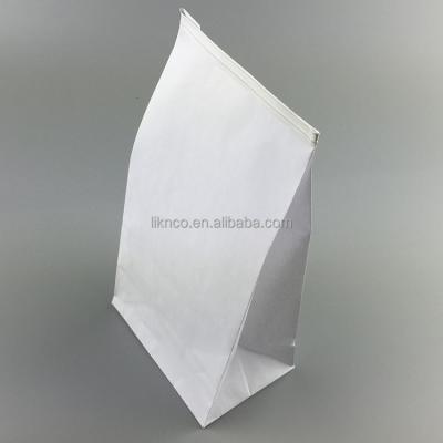 China Disposable Custom Paper Bag Square Square Bottom Air Sickness Paper Bag With PE Liner for sale