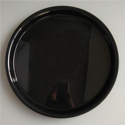 China Round Shape Tray / Plastic Anti-skid Serving Tray Coffee Table Mental Bar Tray Diameter: 37mm for sale