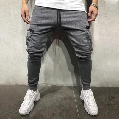 China Multi-pocket Breathable Straight Men's Autumn Baggy Large Size Leg Gym Pants Man Training for sale