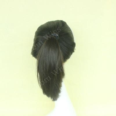 China Ebmwigs Color 21Inch Top Grade Hair Straight Natural Ponytail Sheitel for sale