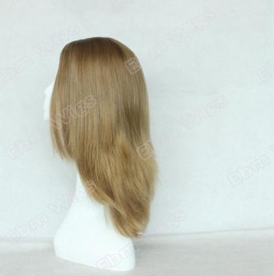 China New Products Factory Price 19inch Silky Straight Blonde Cuticle Aligned Unprocessed Hair European Jewish Wig Kosher Wig Big Layer Hair for sale