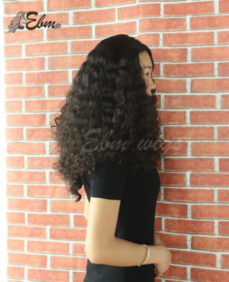 China Silky Straight Jewish Brazilian Human Hair Wigs Curly Hair Ebm Wave Kosher Wig Sheitel for sale