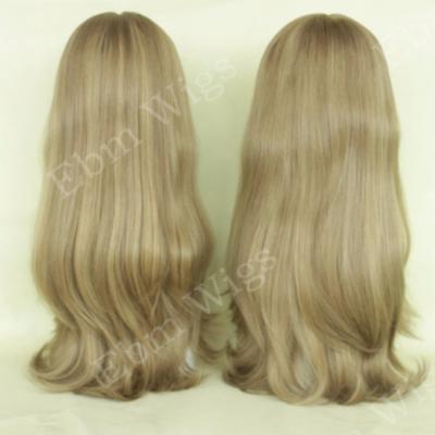 China New Products Straight Light Blonde Human Cuticle Aligned Jewish Hair Wigs Brazilian Hair Kosher Wig With Silk Top for sale